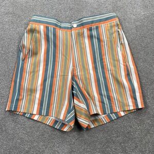 VRST Resort Short Mens Small Multi Easy Stripe 6" Inseam Relaxed Fit MAX251107P